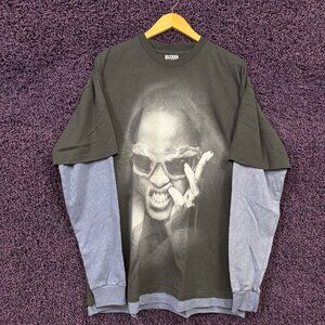 Rihanna Since 2005 R20 Oversized Pop Layered Long Sleeve L